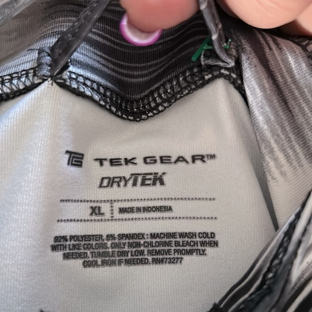 TekGrear - Drytex woman’s Black and Gray Striped Zip-Up Athletic jacket size XL - Picture 8 of 12
